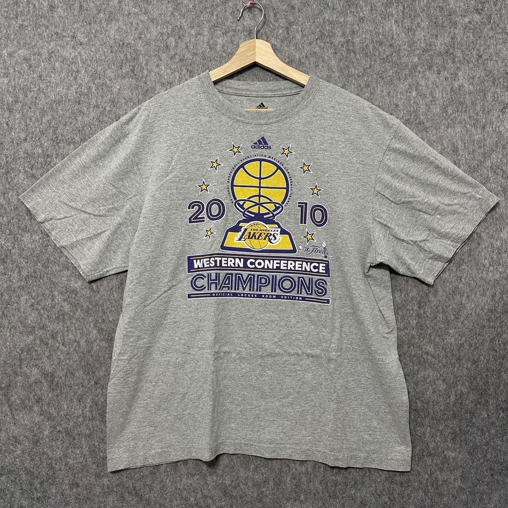 Vintage Adidas 2010 Lakers Western Conference Champions Tee XL